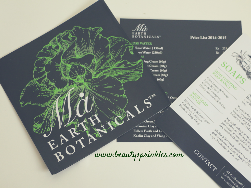 Ma Earth Botanicals Hand Crafted Soaps Shower Gel